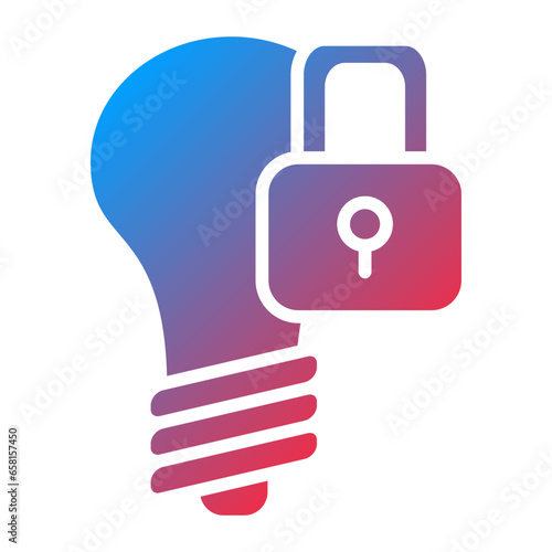 Vector Design Intellectual Property Icon Style