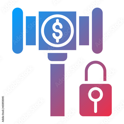 Vector Design Private Auction Icon Style