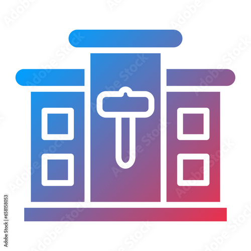 Vector Design Real Estate Auction Icon Style