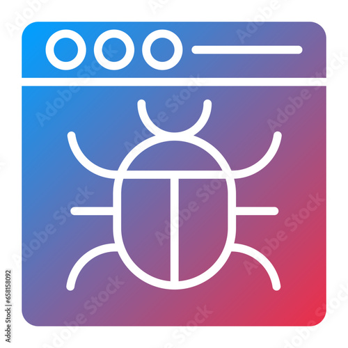 Vector Design Bug Icon Style