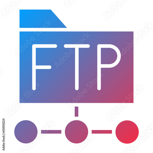 Vector Design Ftp Protocol Icon Style