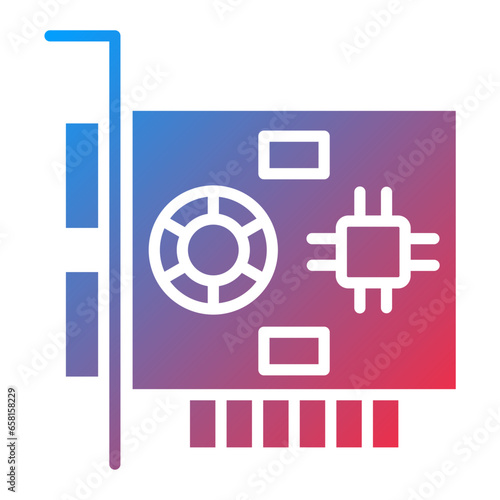 Vector Design Gpu Icon Style