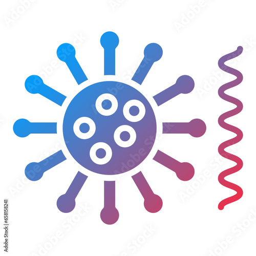 Vector Design Bacteria And Virus Icon Style