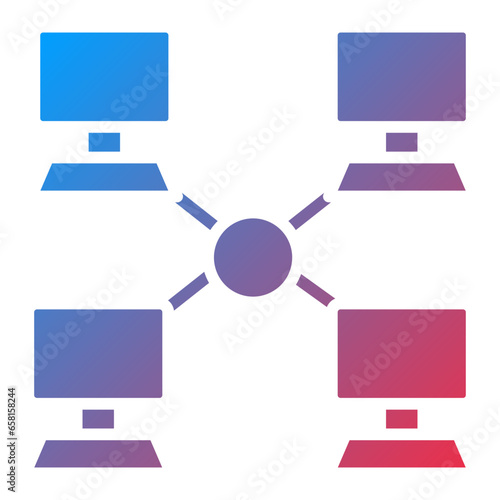 Vector Design Local Network Icon Style