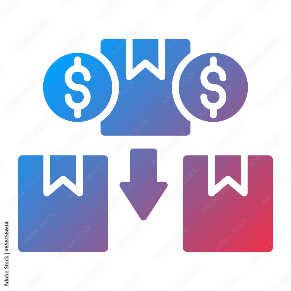 Vector Design Loss Leader Icon Style Vector Design Loss Leader Icon Style