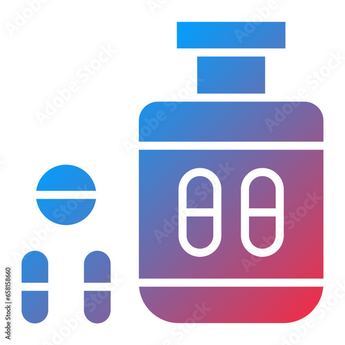 Vector Design Antidepressant Icon Style