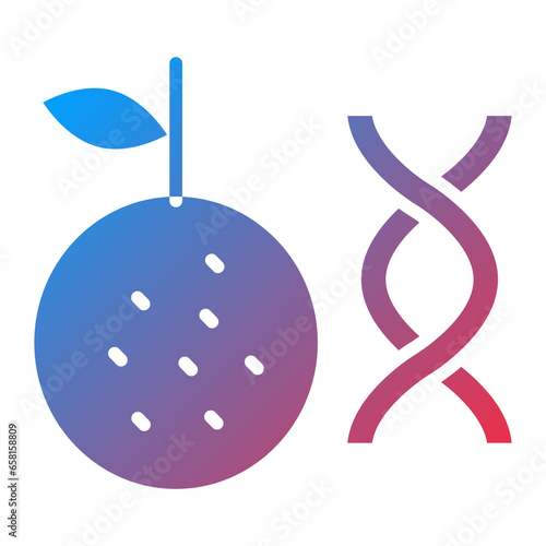 Vector Design Non Gmo Ingredients Icon Style