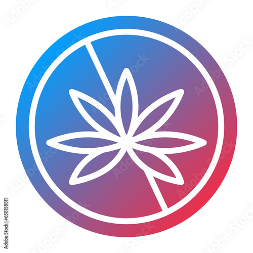 Vector Design No Thc Icon Style