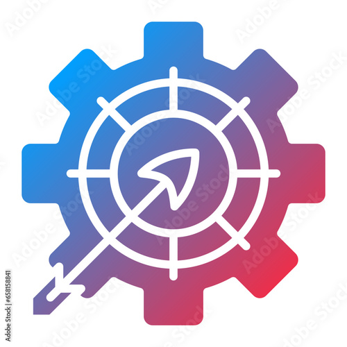 Vector Design Goals Management Icon Style