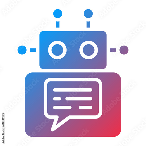 Vector Design Chatbot Icon Style