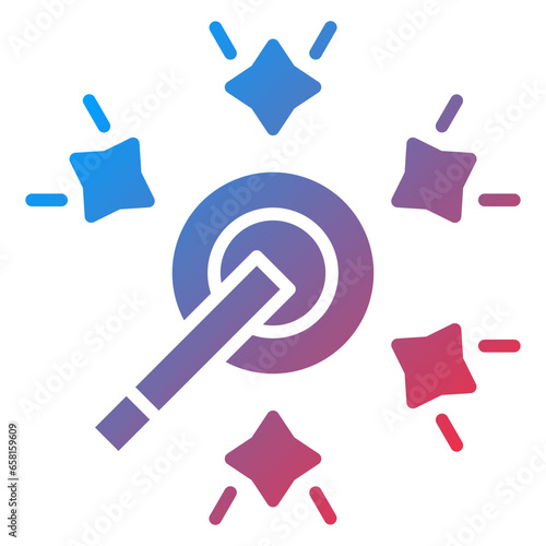 Vector Design Auto Enhance Icon Style
