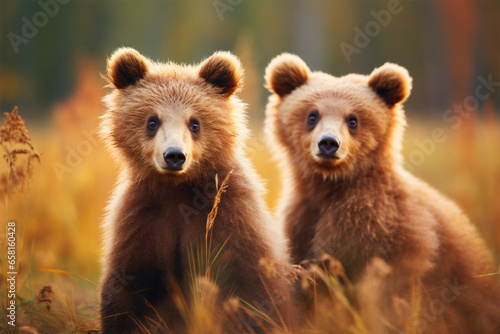 a pair of cute bears