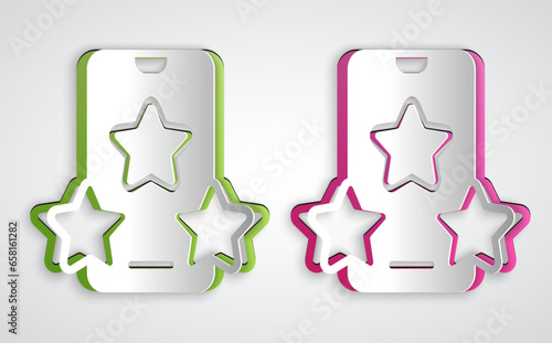 Paper cut Online sports betting icon isolated on grey background. Sport bet bookmaker. Betting online make money. Paper art style. Vector