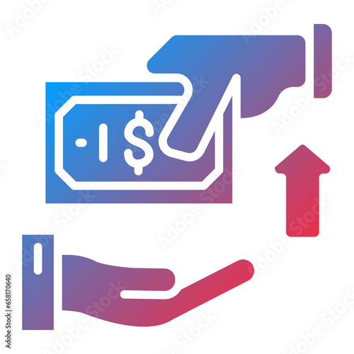 Cash Pickup Icon Style