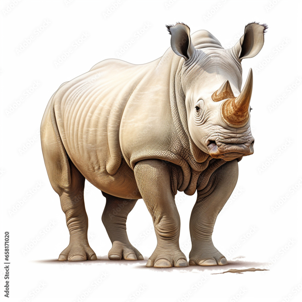 Obraz premium javan rhino