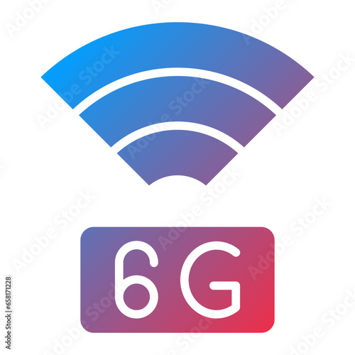 6G Network Icon Style