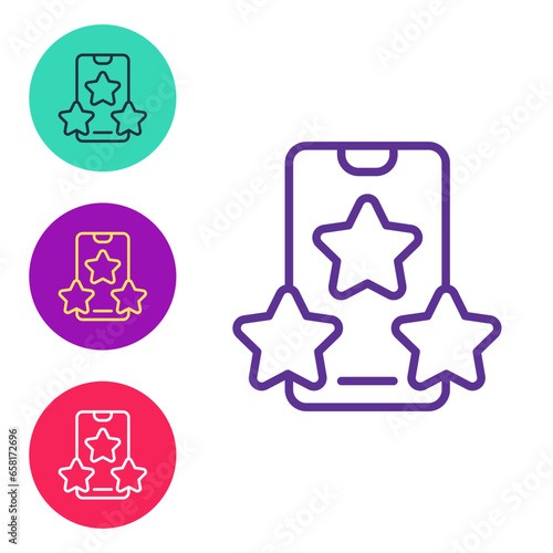Set line Online sports betting icon isolated on white background. Sport bet bookmaker. Betting online make money. Set icons colorful. Vector