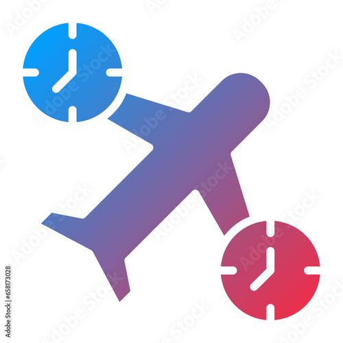 Jet Lag Icon Style