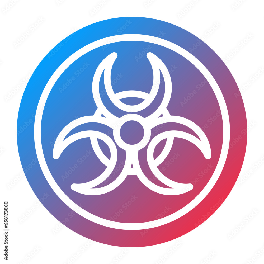 Radioactive Icon Style Radioactive Icon Style