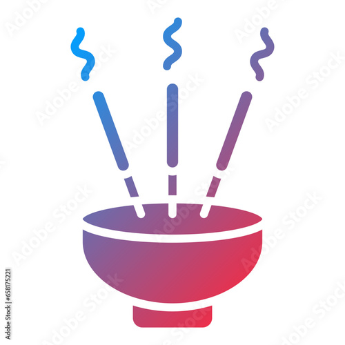 Incense Sticks Icon Style