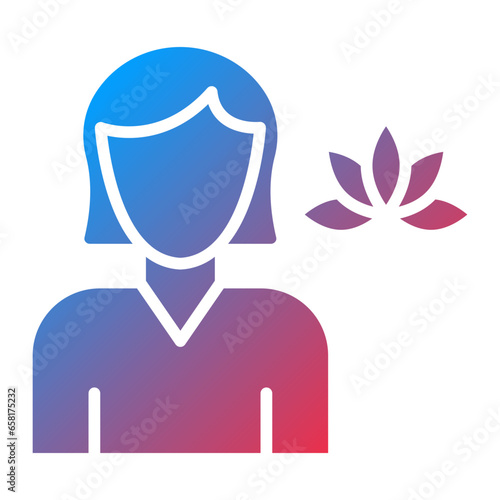 Massage Therapist Icon Style