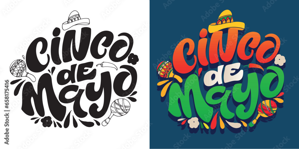 Cinco de Mayo. May 5, federal holiday in Mexico. Fiesta banner and poster design with flags, flowers, decorations. mexico independence celebration. Vector illustration. anniversary of Mexico's victor.