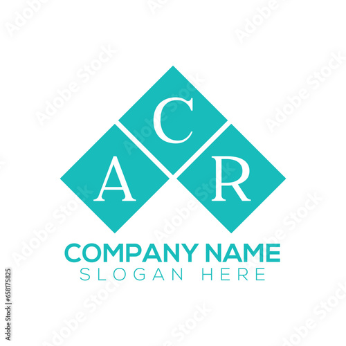 ACR creative initials letter logo concept or design on a WHITE background photo
