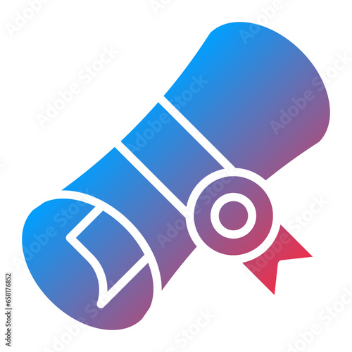 Bachelor Degree Icon Style