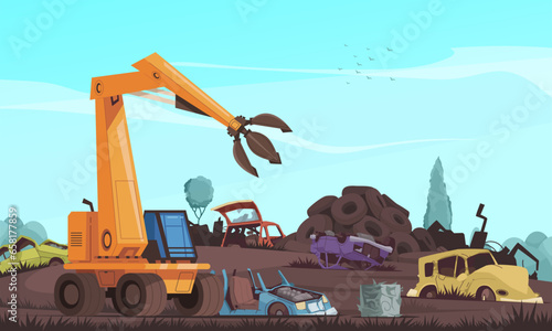 Car Dump Cartoon