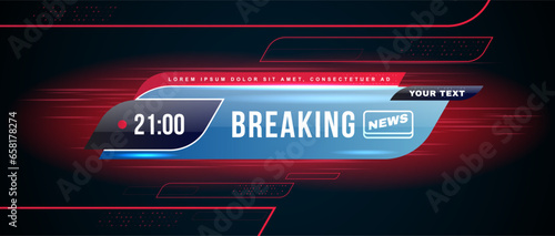 Breaking News Title Background