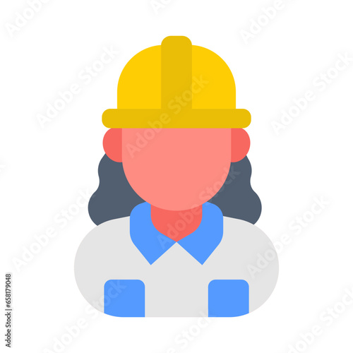 Engineer icon in vector. Illustration