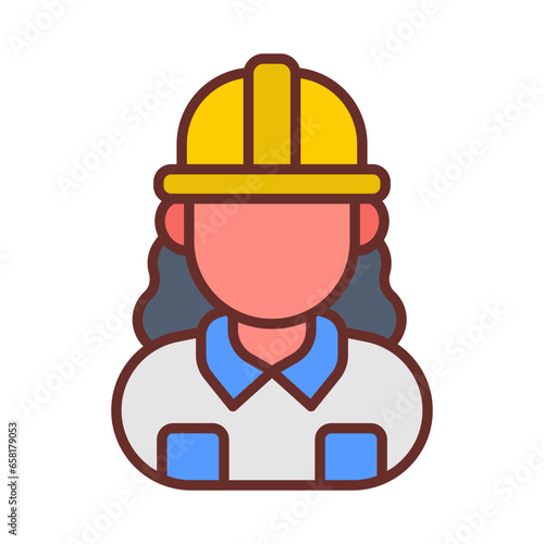 Engineer icon in vector. Illustration