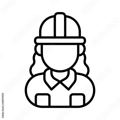 Engineer icon in vector. Illustration