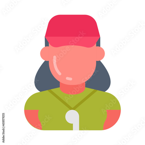 Coach icon in vector. Illustration