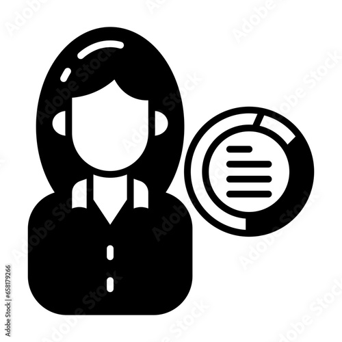 Singer icon in vector. Illustration