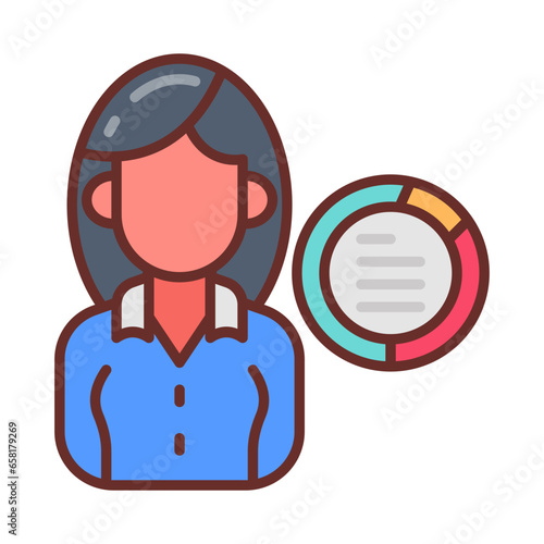 Singer icon in vector. Illustration