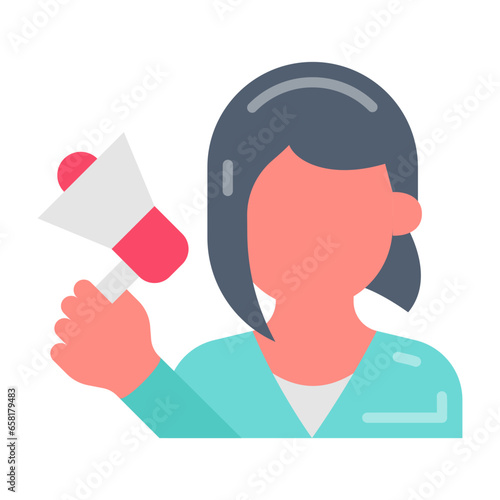 Marketing Manager icon in vector. Illustration