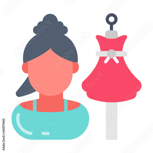 Tailor icon in vector. Illustration
