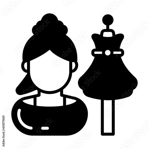 Tailor icon in vector. Illustration