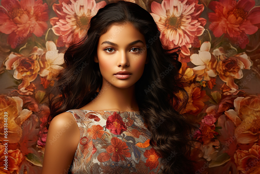 Studio portrait of beautiful indian woman in casual and national dress in different colours garden Studio portrait of beautiful indian woman in casual and national dress in different colours garden