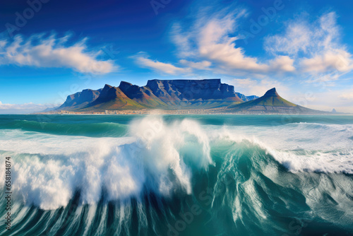 Table Mountain's Grandeur by the Atlantic