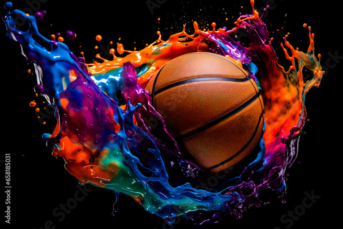 basketball color on background
