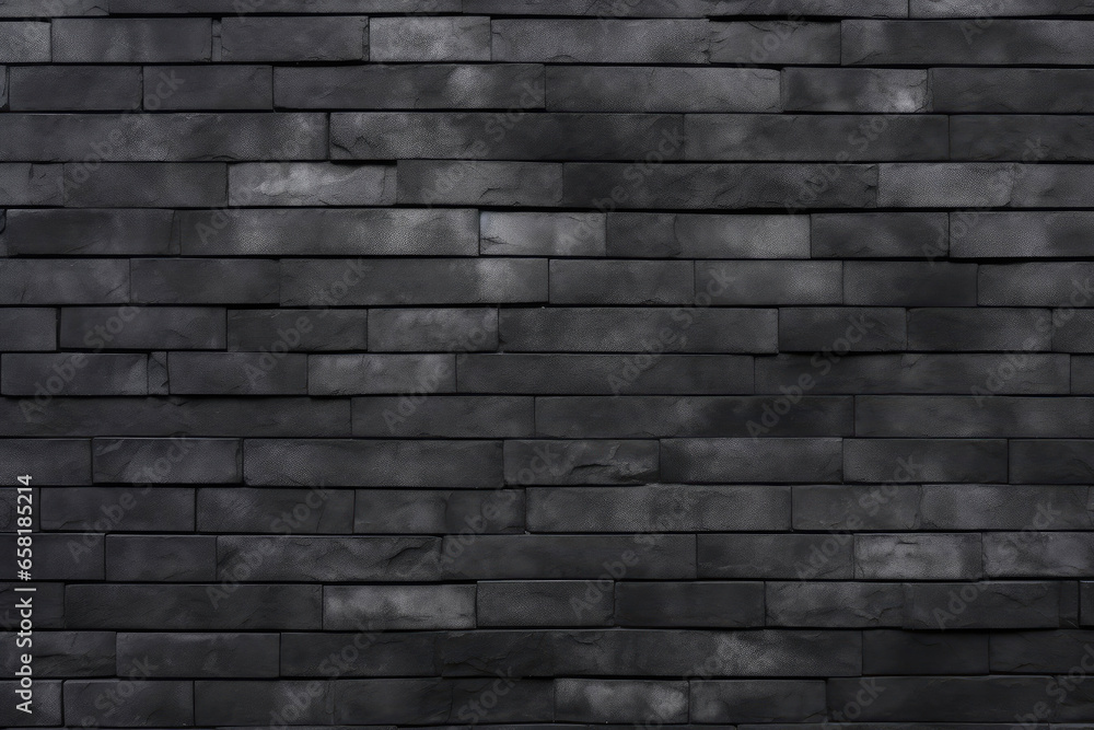 Smooth Charcoal Brick Surface