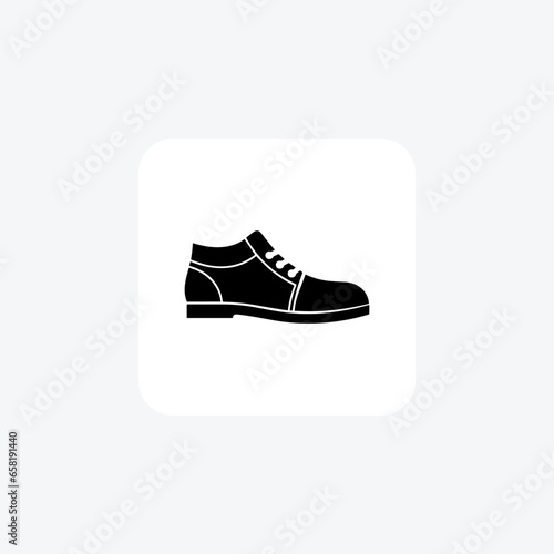 Eye-catching Yellow Chelsea Boots Shoes and footwear line  Icon set isolated on white background line vector illustration Pixel perfect

