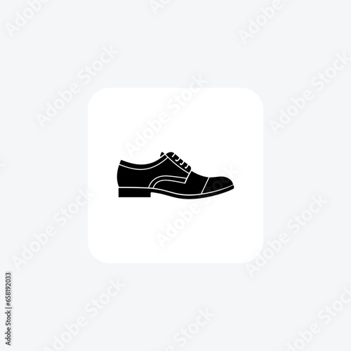 White Oxford Boots Shoes and footwear line  Icon set isolated on white background line  vector illustration Pixel perfect

