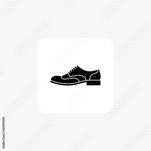 Wingtip Brogue Derby Shoes for Men Shoes and footwear line  Icon set isolated on white background line  vector illustration Pixel perfect

