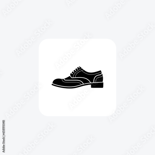  Brogue Loafers Shoes and footwear line  Icon set isolated on white background line  vector illustration Pixel perfect

