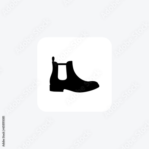  Yellow Wingtip Chelsea Sneakers Shoes and footwear line  Icon set isolated on white background line  vector illustration Pixel perfect

