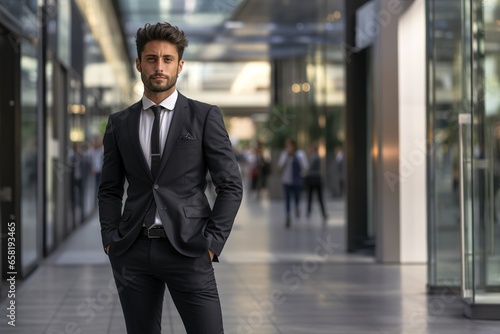 Wallpaper Mural A young man in a business suit. Torontodigital.ca