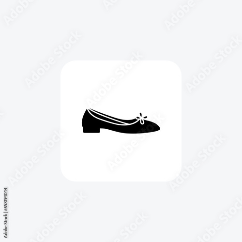Slingback Bootie Women's Shoes and footwear Flat Color Icon set isolated on white background flat color vector illustration Pixel perfect